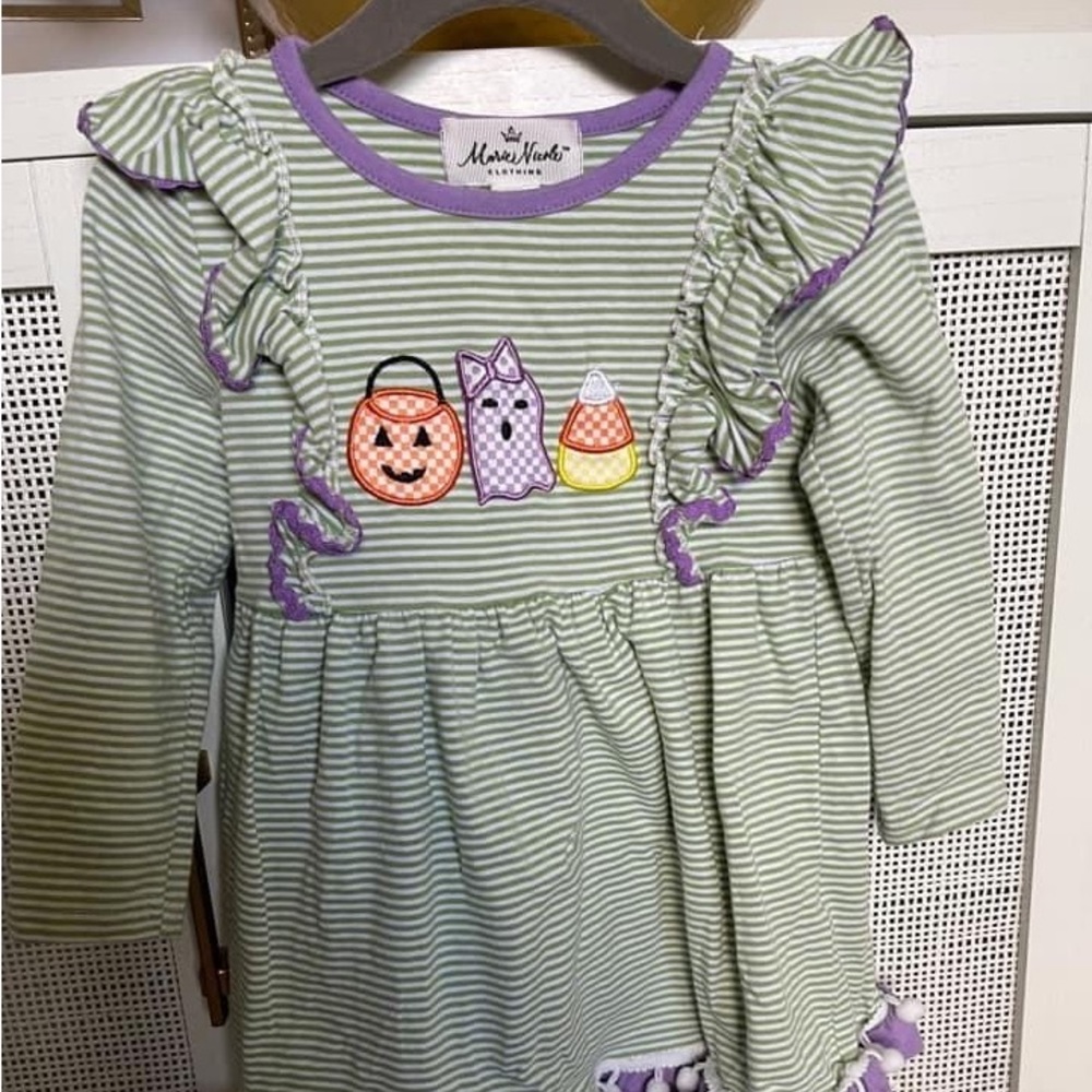 2t Halloween Appliqué Dress